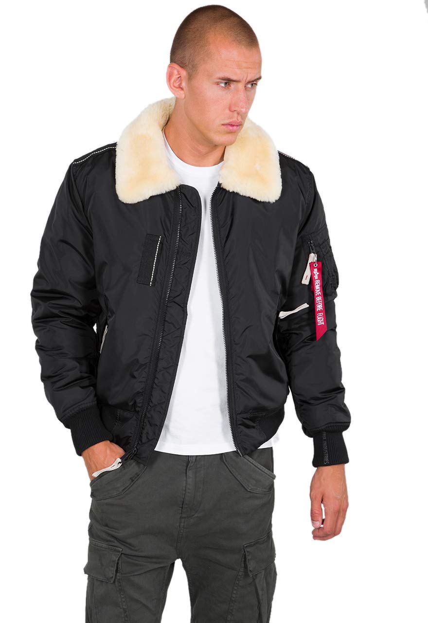 Alpha Industries Injector III Bomberjacke für Herren Black/Beige