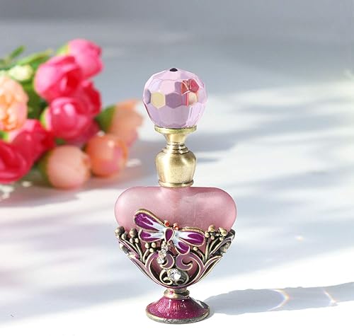 Miniatura 4 de YU FENG 5ML rosa libélula y 20ML antiguo pavo real de lujo botella de perfume de cristal de cristal