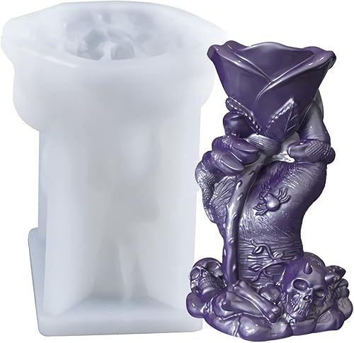 Molde de silicona de mano de bruja para aromaterapia, molde epoxi para resina, cera, yeso, cemento, jabón, manualidades de arcilla, decoración del