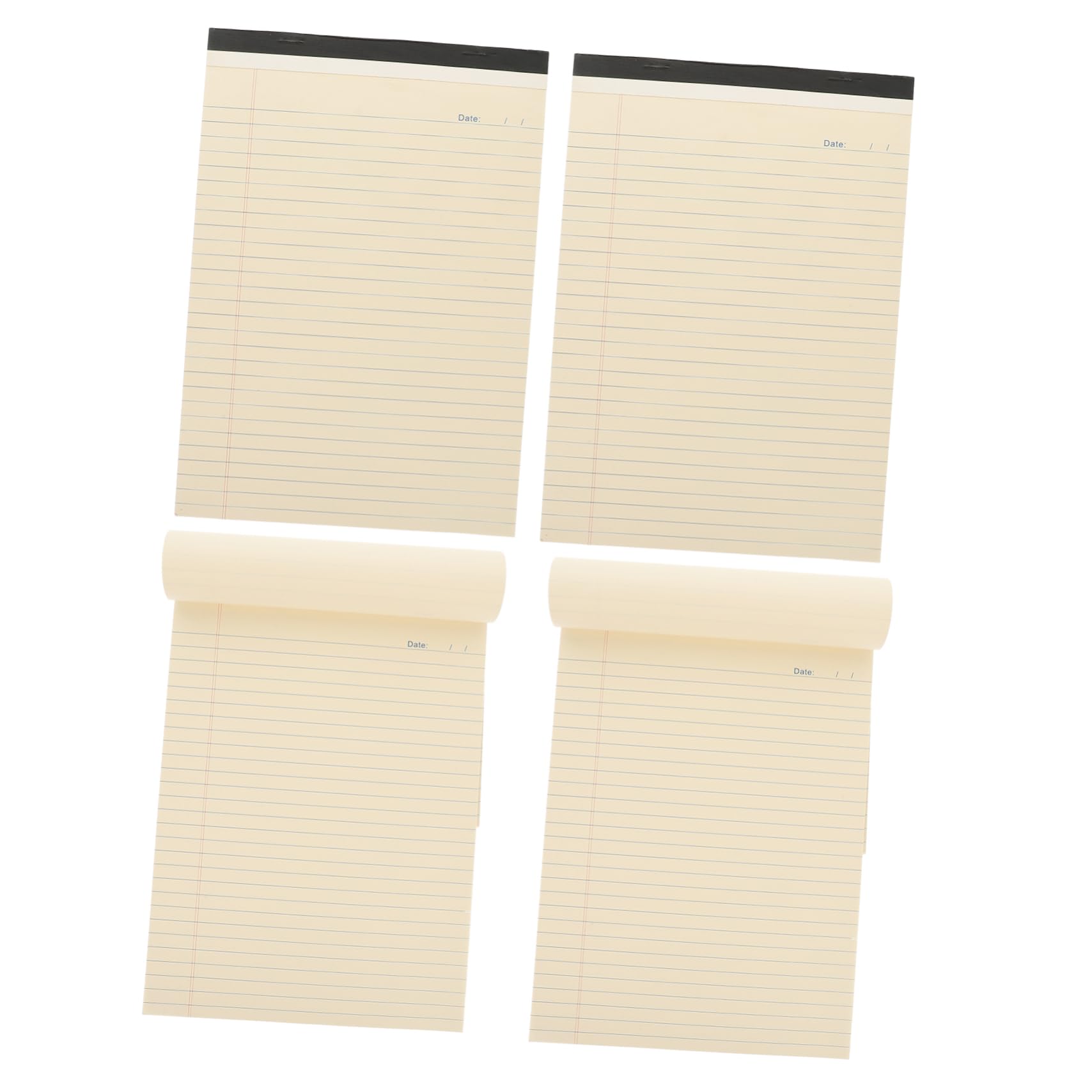 VILLCASE 4pcs Tearable Lined Notepad Portable Memo Pads for Students Office Use Thick Paper Easy Writing for Planning