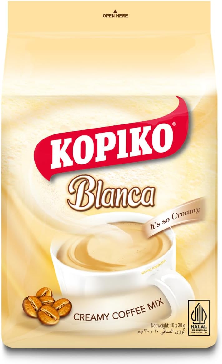 Blanca Creamy Coffee Mix, 10 Sachets, 30g Each, Smooth & Rich Instant Coffee