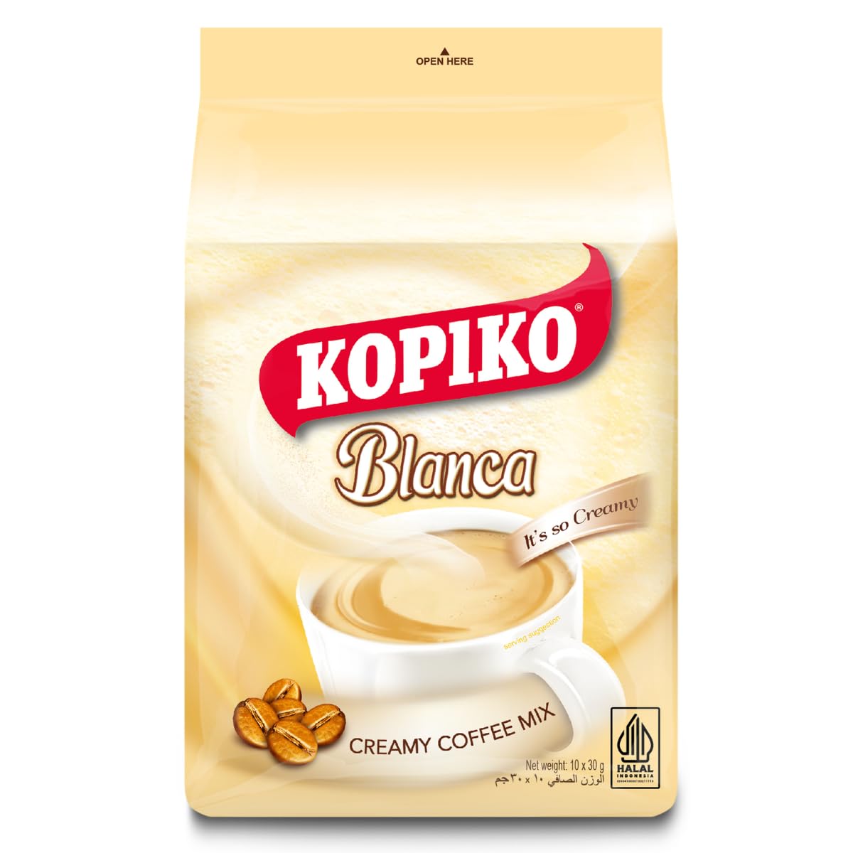 Kopiko Blanca 3 In 1 Creamy Coffee Mix (10 Sachets X 30g)