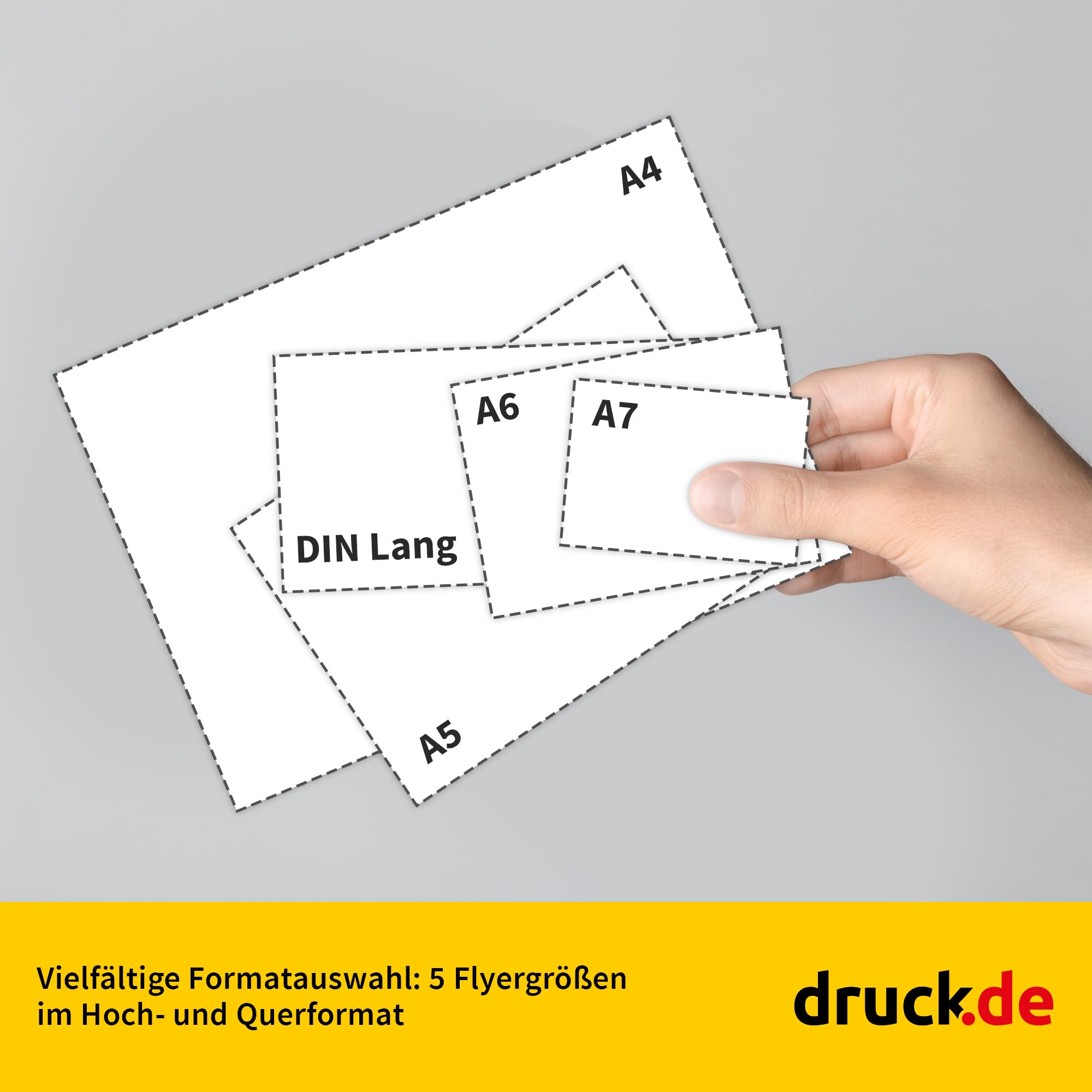 Flyer - 500 Stück - A5 - hoch - beidseitig - Standard 170g glänzend | Flyer drucken, 500 Stück, A5, Hochformat, Standard, 170g Papier, beidseitig, glänzend