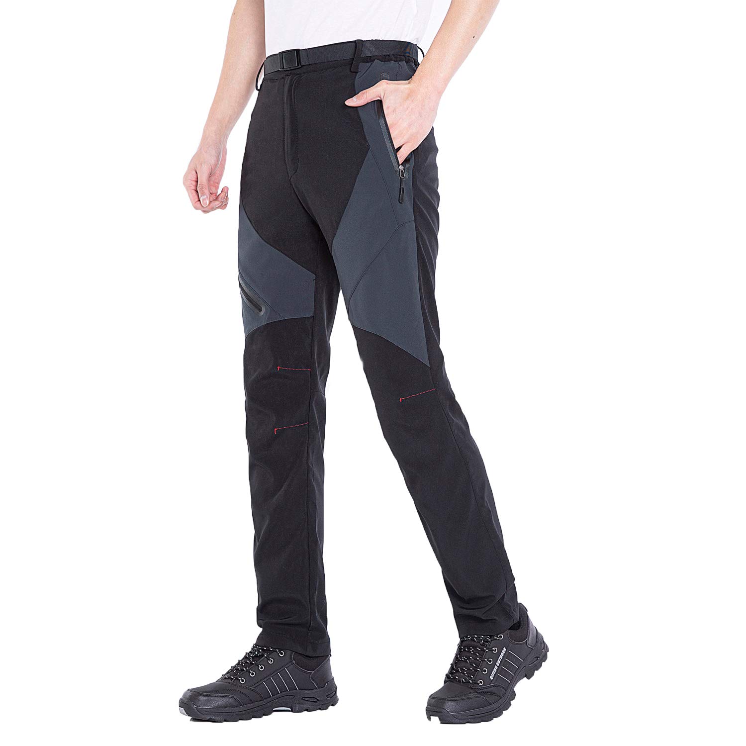 Pantalones para Caminar al Aire Libre para Hombre Pantalones de Senderismo Transpirables Ligeros a Prueba de Viento para Primavera Verano otoño