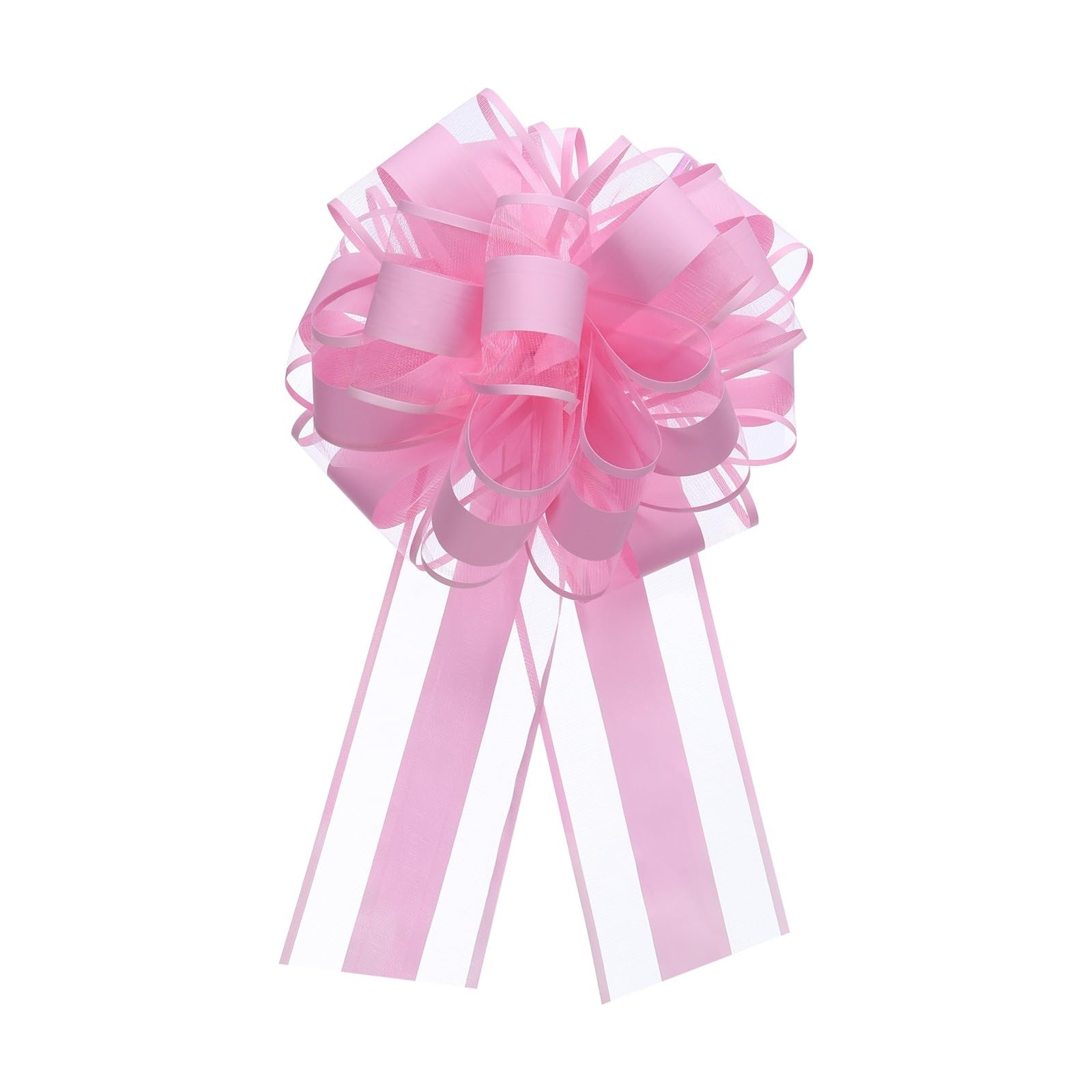 100 Uds. Lazo Grande de Organza for Envolver Regalos, Lazos, Cinta para decoración(Purple)