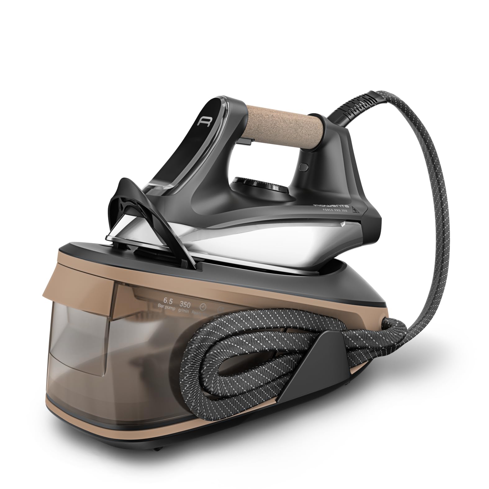 Rowenta Force Pro 350 Ferro con Generatore di Vapore, Stiratura Rapida ed Efficiente, 2400W, Erogazione di Vapore a 120 g/min, 6.5 bar, VR7442F0