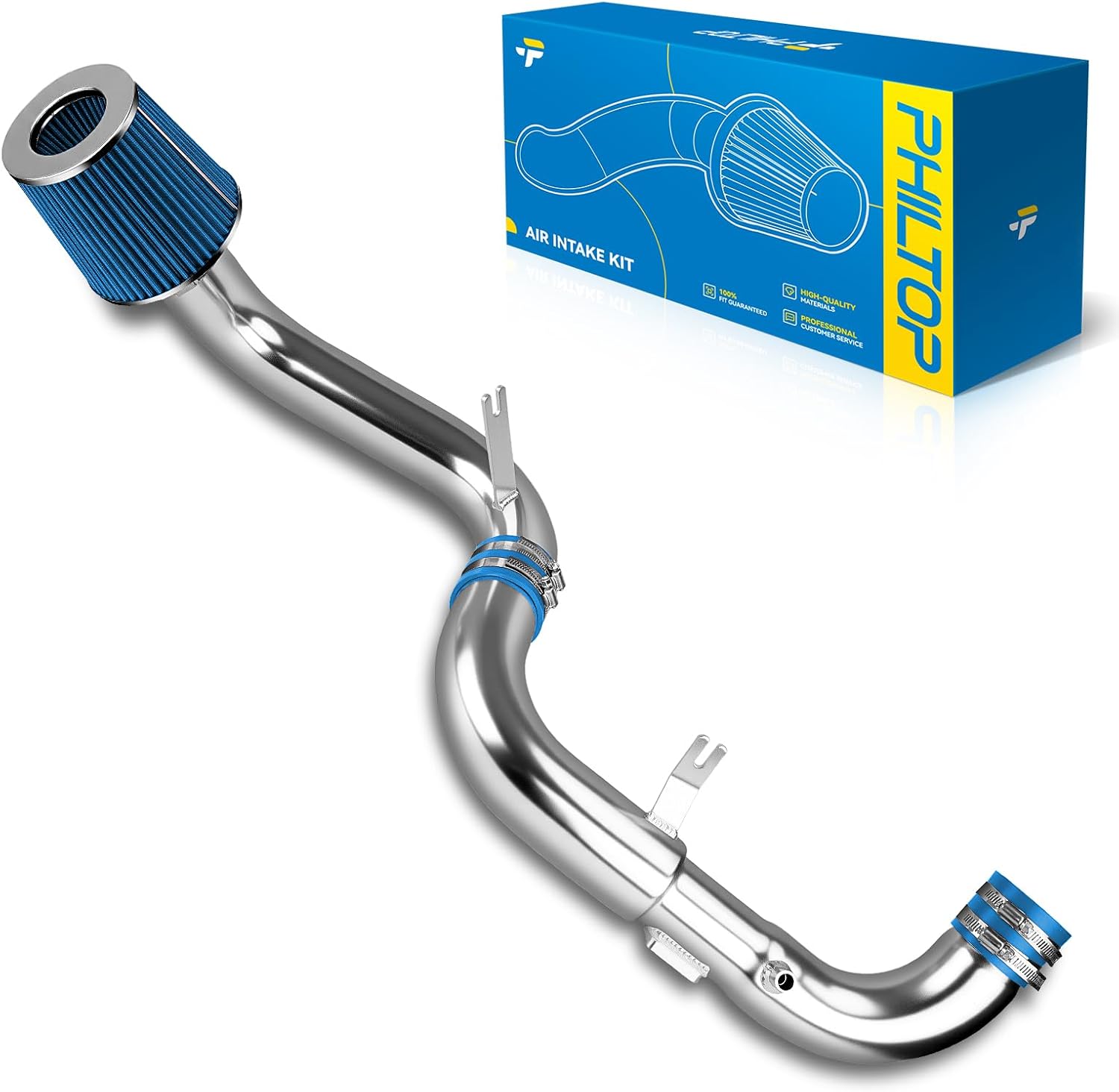 KAX 3"Cold Air Intake Kit System Compatible with 2006-2011 Civic EX/LX/DX 1.8L, High Performance,Blue