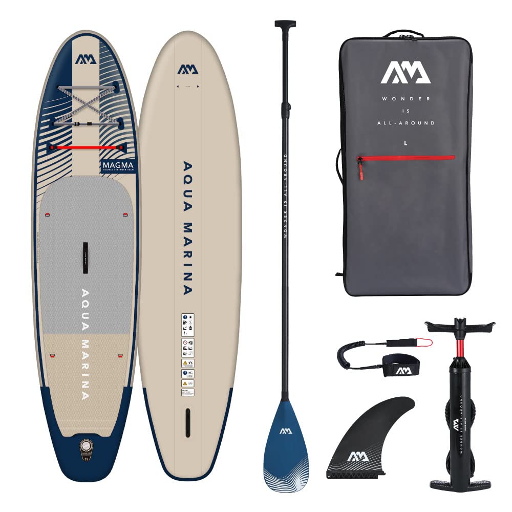 Aqua MarinaMAGMA 11ft2in Premium Inflatable Stand Up Paddle Board (iSUP) Package, 340 cm Length