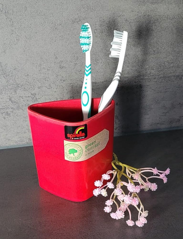 Cepillo De Dientes Decorativo, Color Rojo