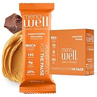 Vista 9 de MenoWell Barras de proteínas para la menopausia para mujeres, apoyo para el control de peso, limón arándano fresco, 25% fibra diaria, a base