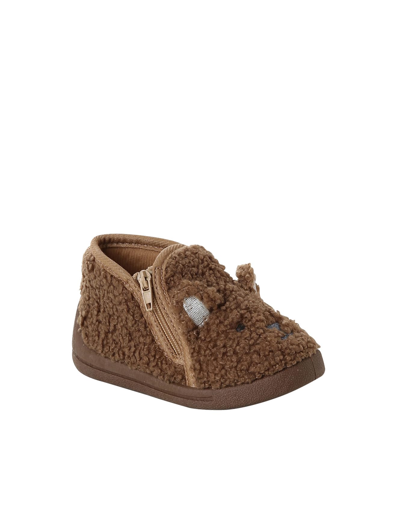 VERTBAUDET Chaussons bébé garçon marron 22
