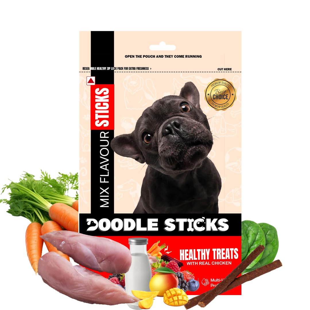 Doodle Sticks Suitable for All Breads Healthy Treats with Real Chicken (Mix Sticks) (B0D4VPCGXX) Amazon Price History, Amazon Price Tracker