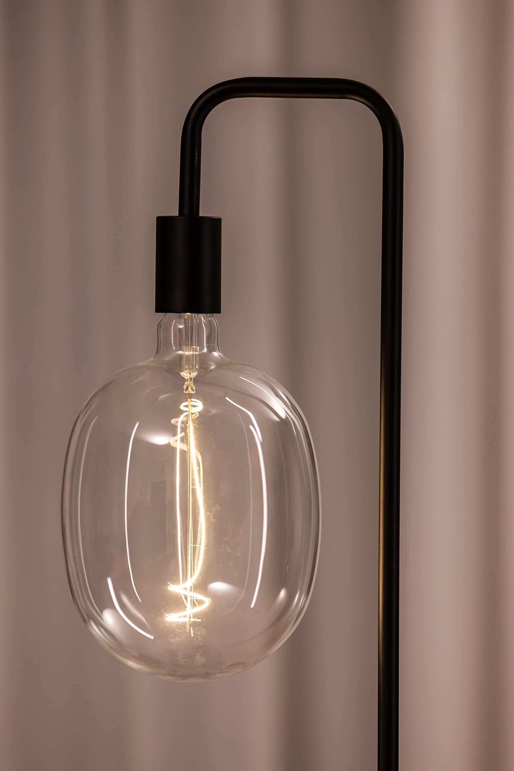 OSRAM Lampada LED Vintage 1906 vetro chiaro, 4,8W, 400lm, forma a palloncino con diametro 170mm e attacco E27, luce bianca calda a 2700K, filamento dimmerabile, durata fino a 15.000 ore
