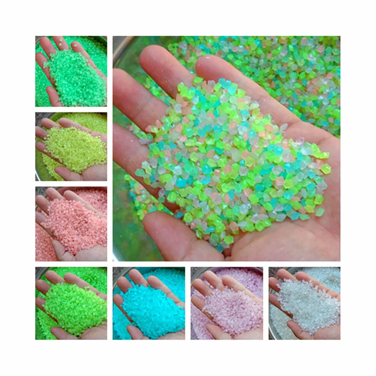 Nawwgy Natural Stones Fish for Decorative Gravels Mixed Color Small Garden Soil for Aquariums Vase Fish Tank Decoration Natural Gravel