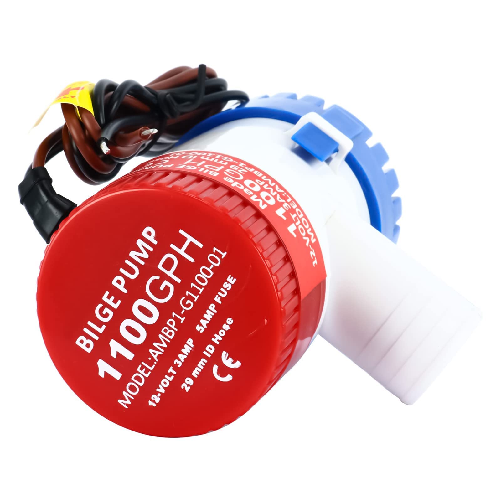 FreeTec Pompa di sentina 1100GPH 12V Bilge plastica sommergibile acqua pompe