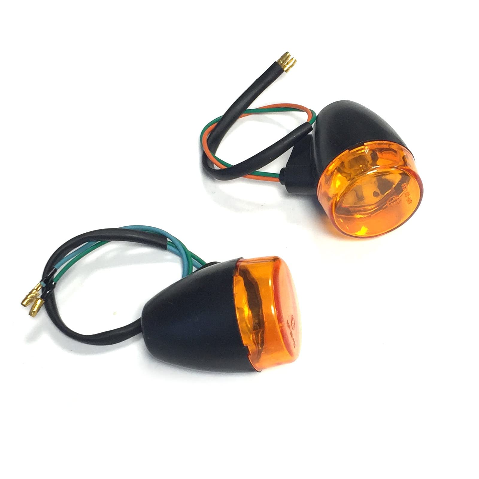 PAIR OF BLINKER/TURN SIGNAL FRONT with E-mark CHINESE SCOOTER GY6 4 STROKE TAOTAO PEACE SUNNY JONWAY VIP ROKETA JMSTAR ROKETA TNG JCL ZNEN BAJA BMS WOLF SSR TANK ETC.