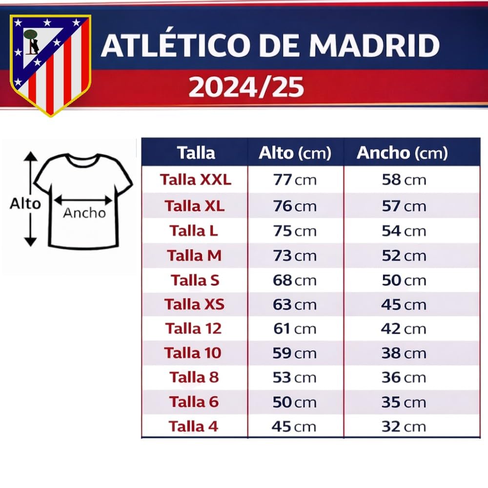 Atletico de Madrid Kit 2024-2025 | Camiseta y pantalón fútbol | Diseño local inspirado en el club | Tejido transpirable | Estilo