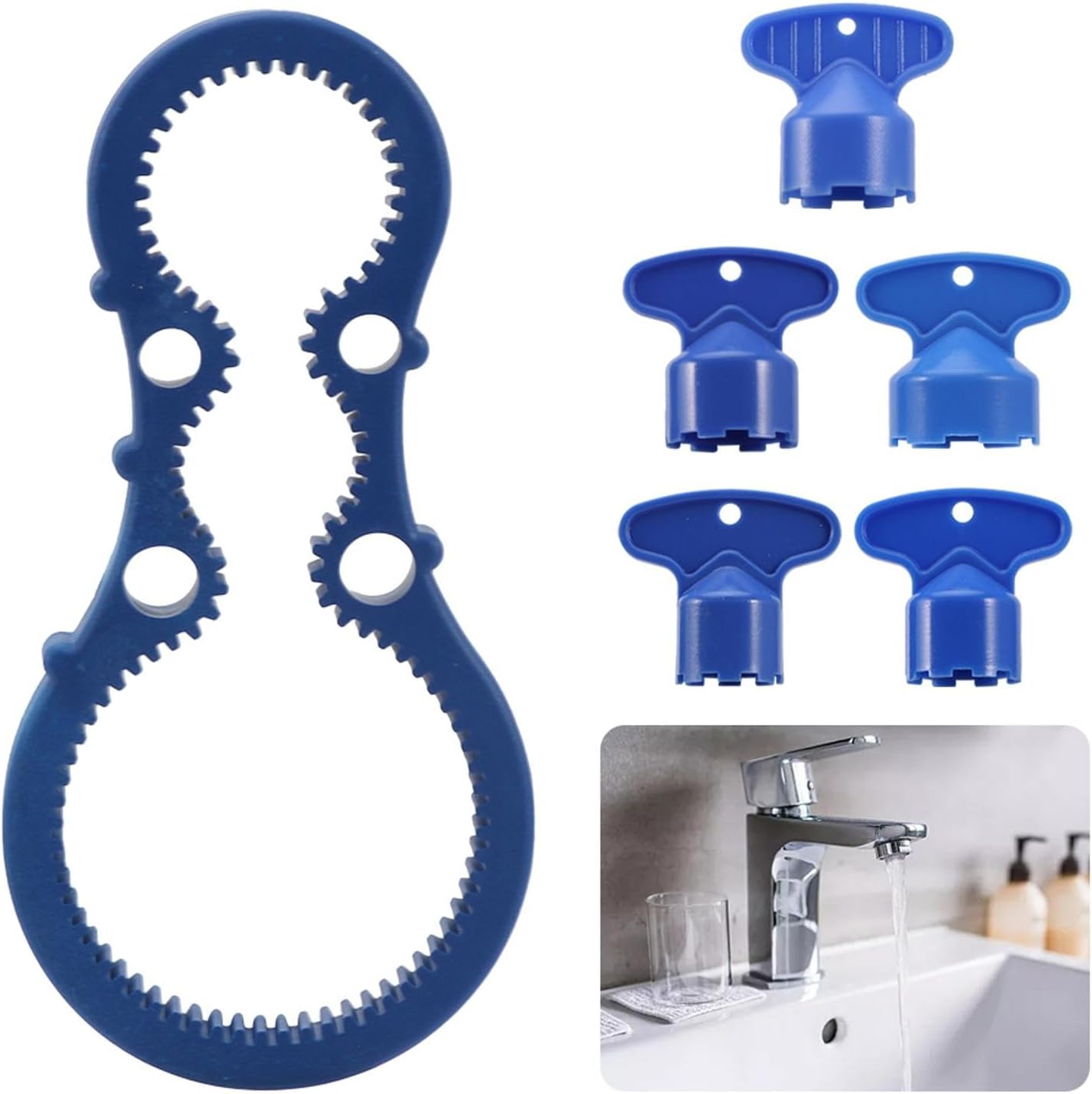 5Pcs Aerator Key, Removal Wrench Tool, Faucet Aerator removal tool