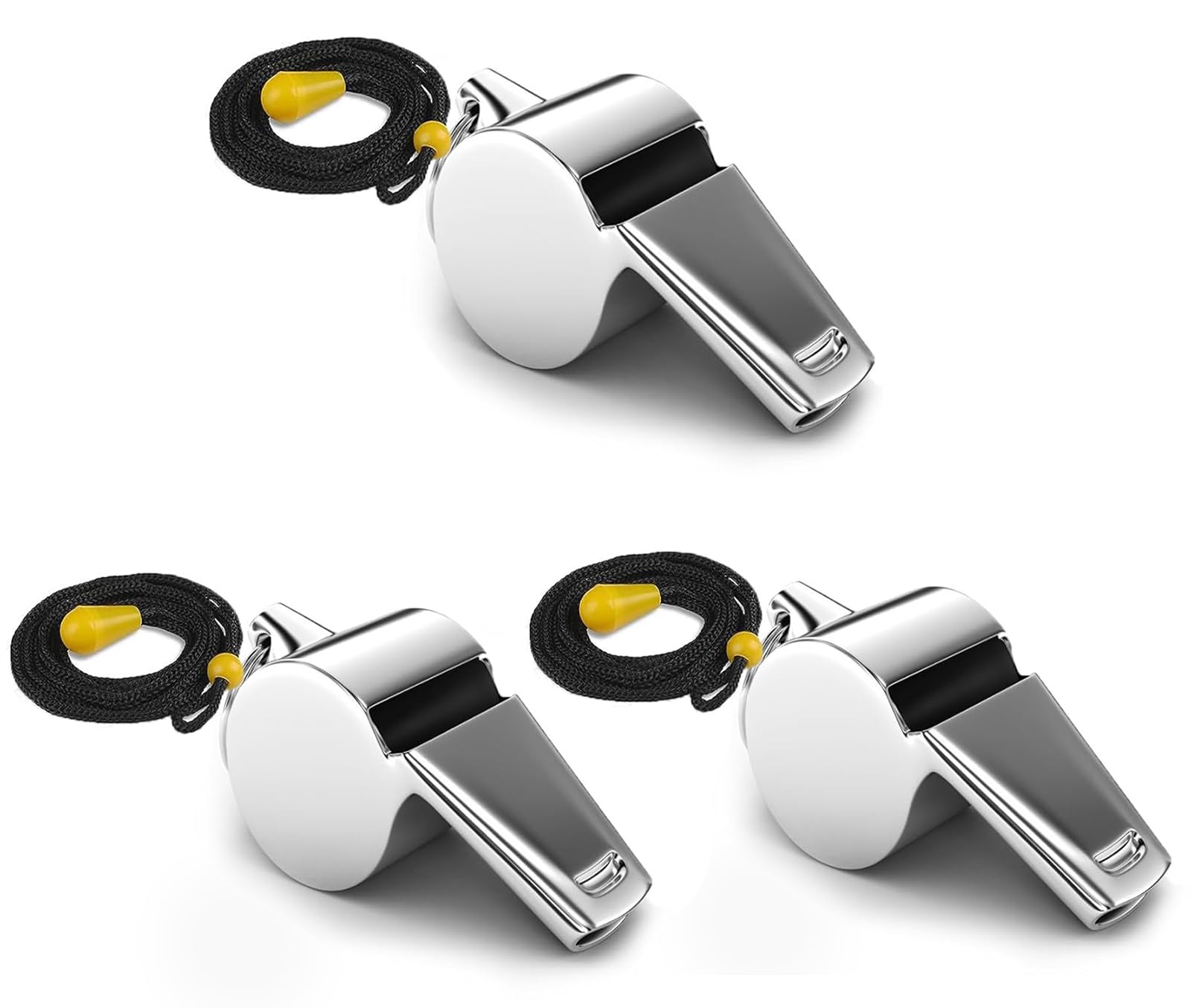 VFANDV Silbatos, 10 Pcs Silbatos Plástico Colores Silbatos Con Cordón Silbato Para Niños Entrenadores Arbitro Silbatos Para Escuela Entrenadores Concurso De Grupo