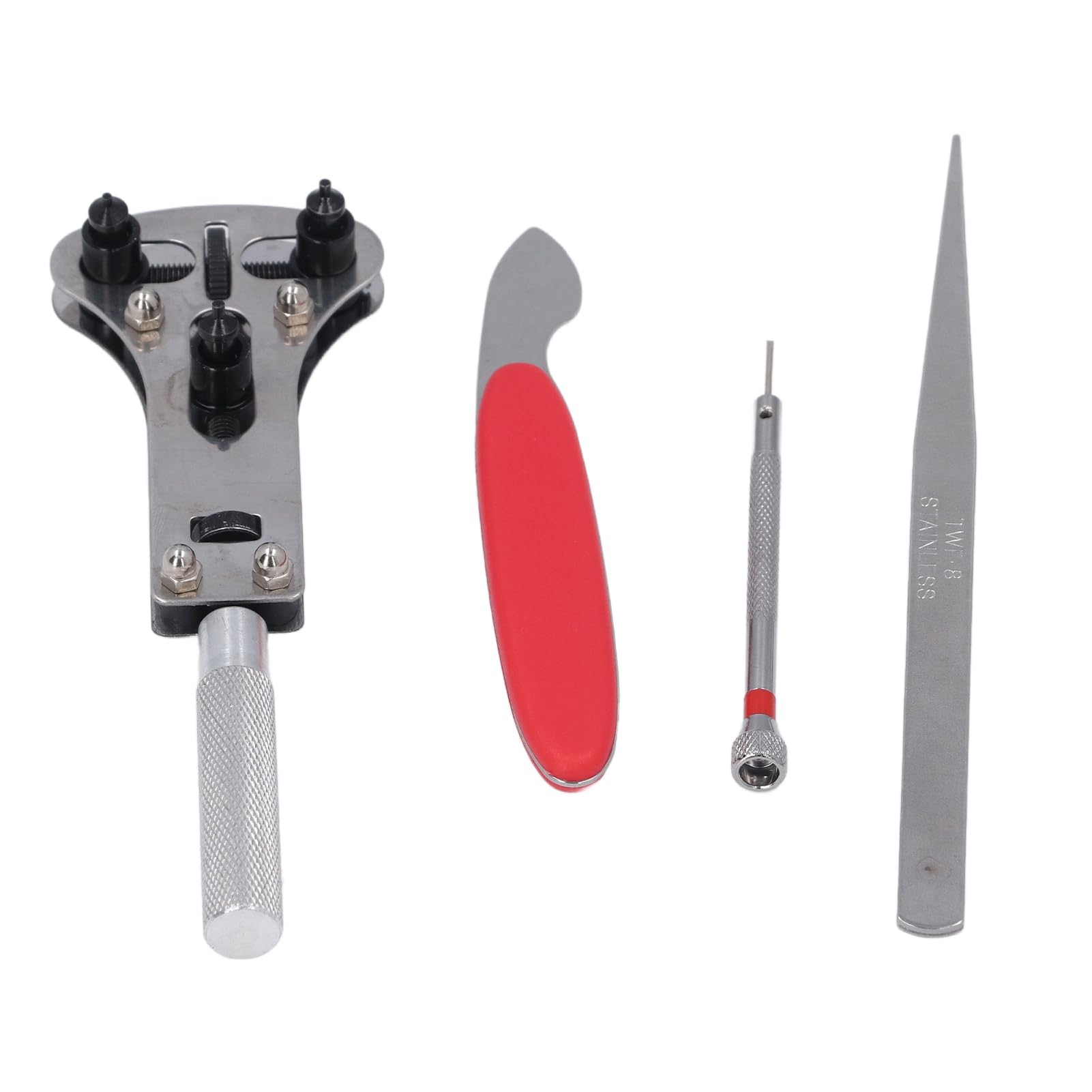 Watch Repair Tool Kit, 21pcs Watch Back Case Opener Set with Prong Watch  Back Remover, Screwdriver, Tweezers, for Battery Replacement Repair