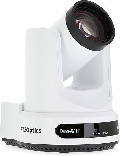 Miniatura 9 de PTZOptics Link 4K 12X Cámara de seguimiento habilitada para interiores con Dante (gris) Gris,Blanco