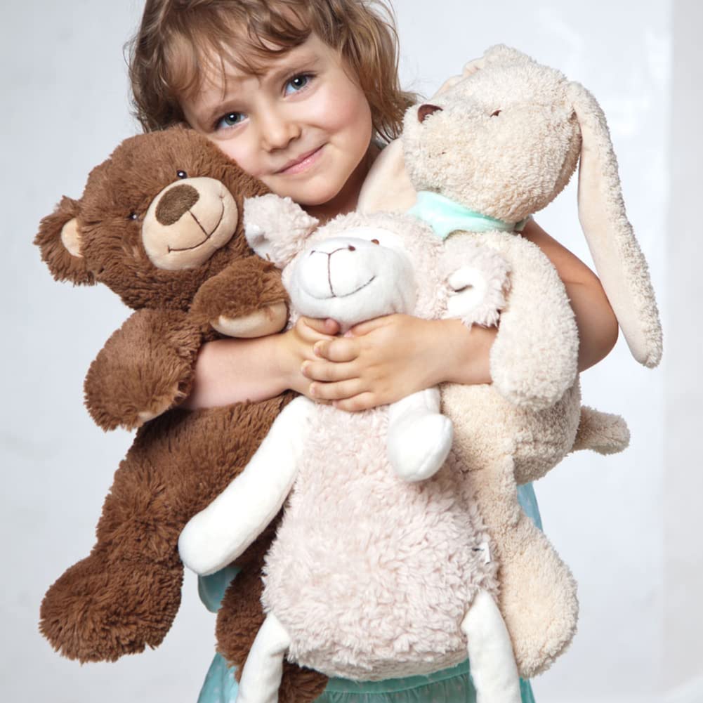 GRÜNSPECHT 327-V2 - Cojín térmico de semillas de colza con funda lavable para niños, cálido peluche para el dolor abdominal y el resfriado (327-V2)