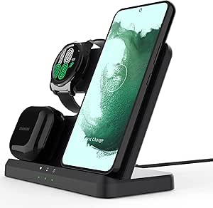 Trådlös laddare 3 i 1, Induktiv Ladestation för Samsung Galaxy S23 ...