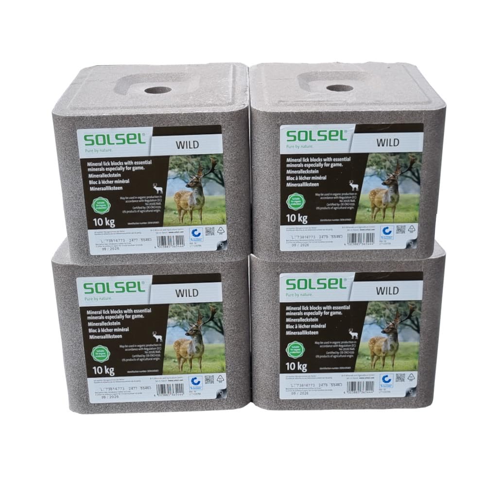 SOLSEL® Mineral Leckstein Universal Ohne Kupfer 10kg Für Schafe