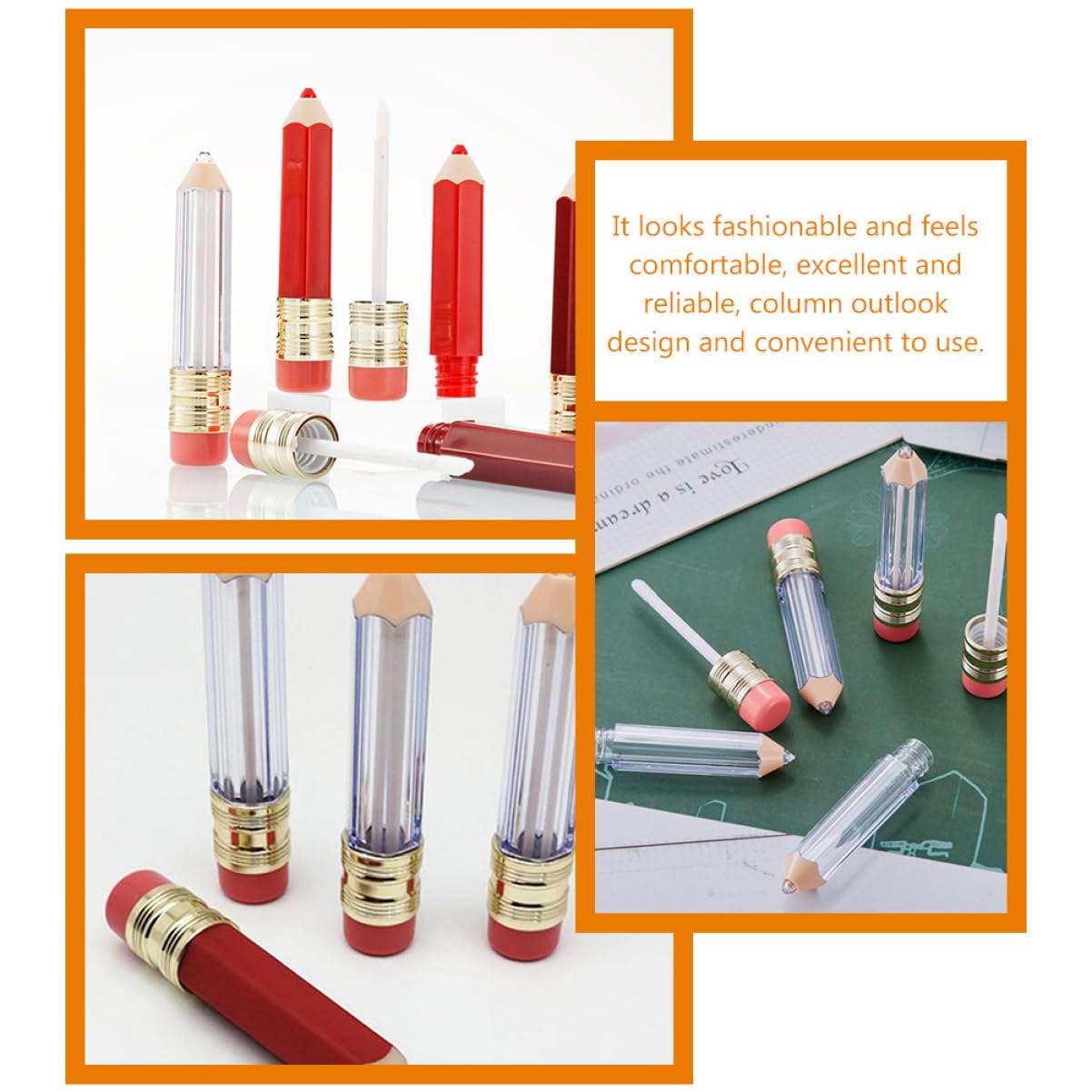 PACKOVE 2 Set Matita Rossetto Tubetto Vuoto Lucidalabbra Tubetti Lucidalabbra Trasparente Porta Fai Da Te Balsamo Idratante Cercatore 10 pezzi * 2