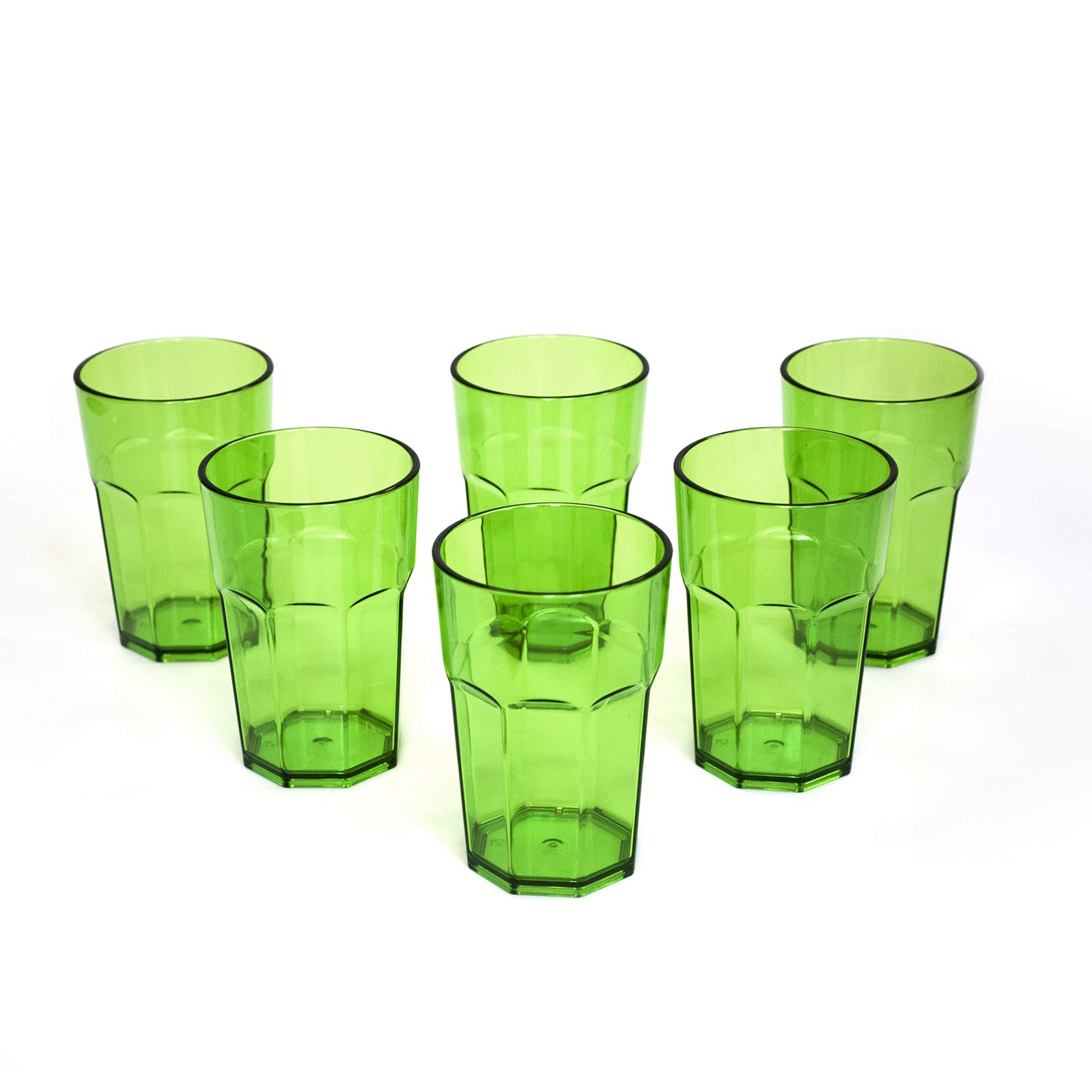 4 Bicchieri Cocktail In Plastica Diamond Da 50cl - Infrangibili, Lavastoviglie Safe, Made In Italy