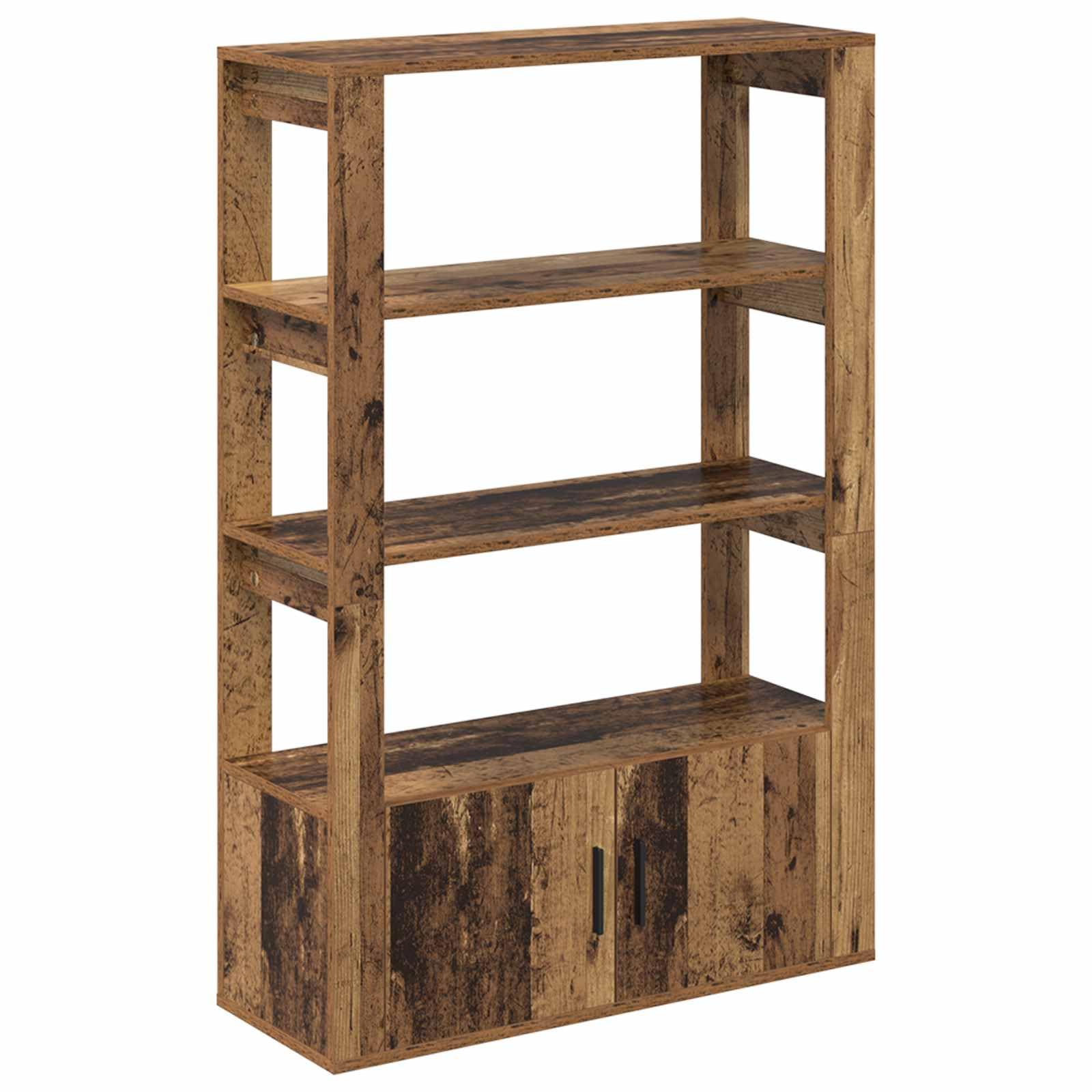 Credenza effetto legno anticato, 80 x 30 x 119,5 cm, comò in legno