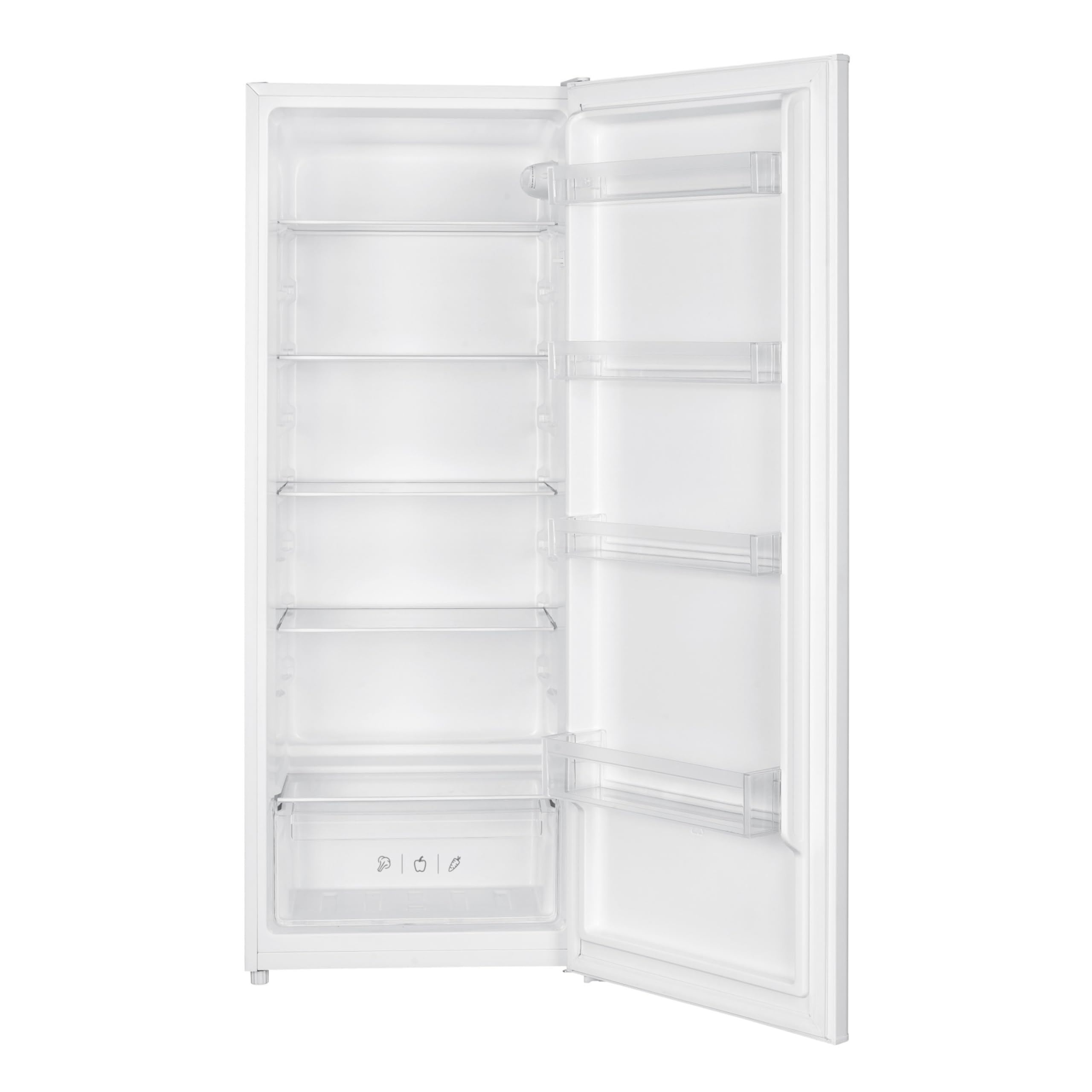 Amica Vollraum‑Kühlschrank 143 x 54,5 x 55,5 cm 242 l Türanschlag wechselbar automatische Abtauung LED‑Innenbeleuchtung AVK 3540 W – kühlschrank ohne gefrierfach