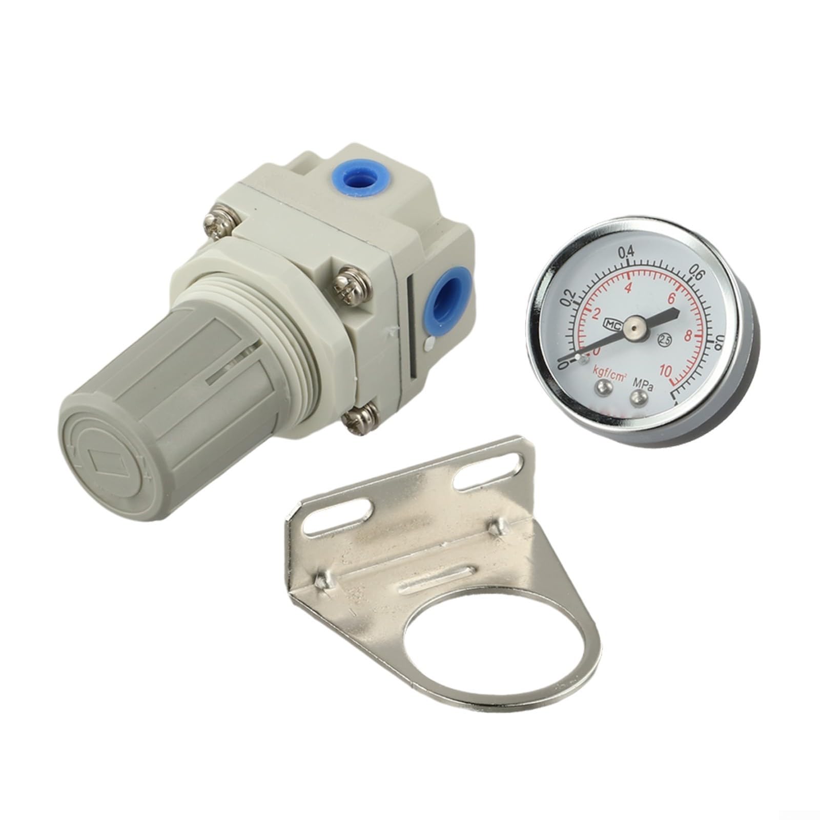 Regolatore di pressione dell'aria semplice da usare con filettatura NPT da 1/4", 3/8", 1/2" e capacità 0-145 psi per utensili pneumatici (diametro filettatura 1/2)