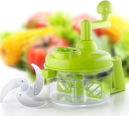 Miniatura 7 de Tenta Kitchen Procesos alimenticios Procesador de alimentos de manivela de mano/Picador manual de alimentos/Picadora de carne/Cortadora de