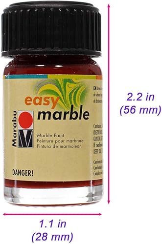Miniatura 9 de Craft County Pintura de mármol  Pintura para cerámica, papel y vidrio  Crea manualidades multicolores únicas  Solo tienes que añadir agua (verde