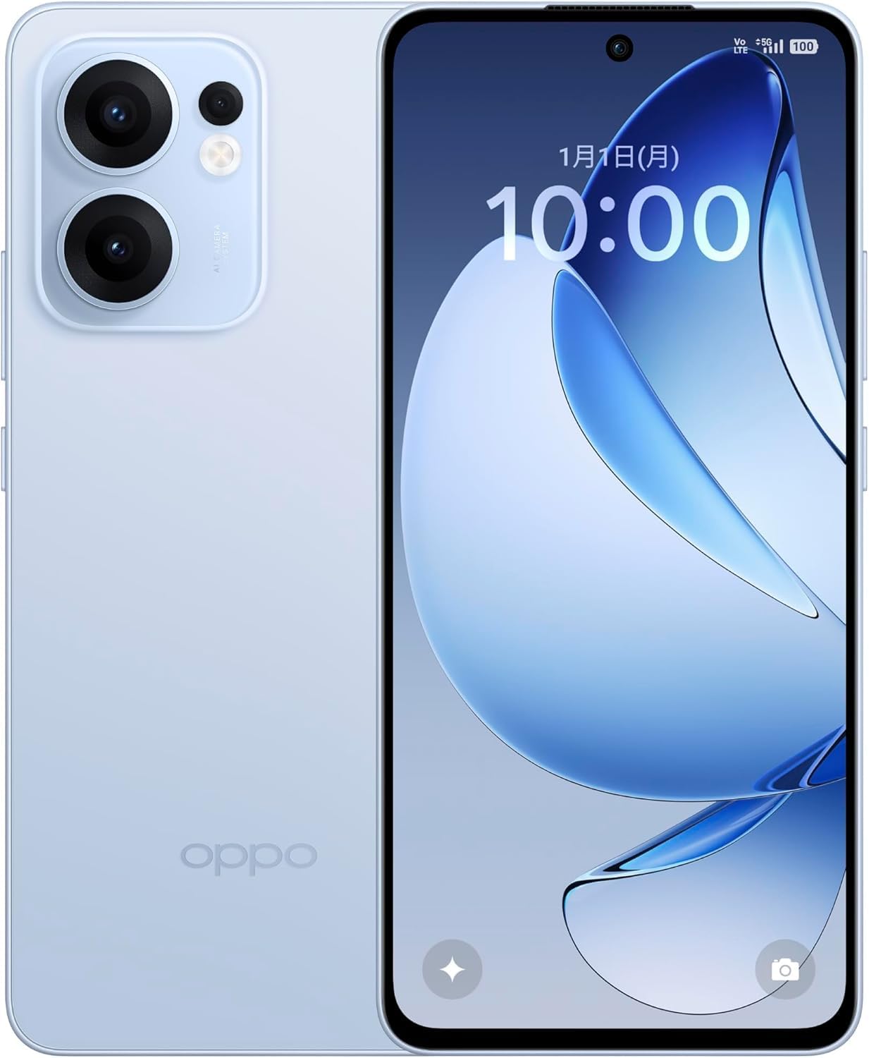 OPPO Reno 13A UQモバイル版 アイスブルー Amazon | AU/UQ版 OPPO Reno13 A 5G OPG05 本体 8GB/128GB SIM
