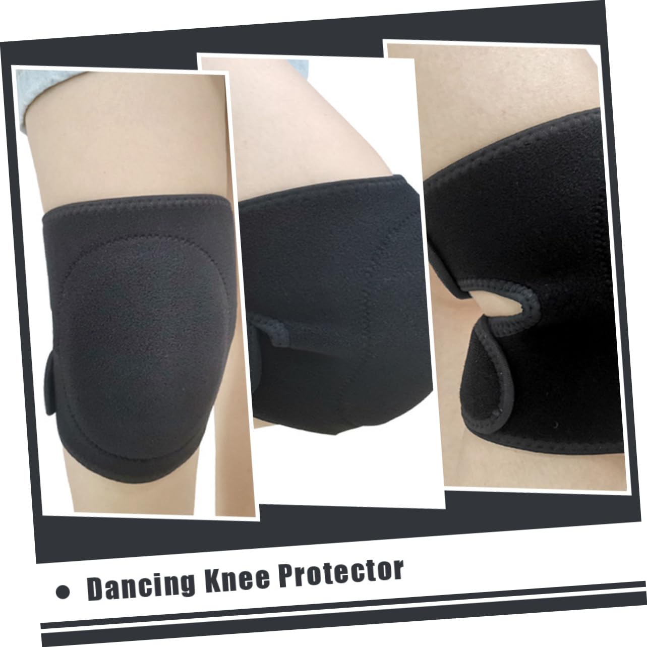 BESPORTBLE 2pcs Cycling Knee Pads Protective Sleeves for Dance Fitness Running and Sports Enhanced Cushioning and Absorption Flexible and Washable Design for Men and Women