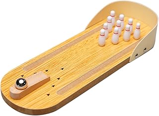 Toyvian Boliche Para Crianças Brinquedos De Mesa Brinquedo Para Crianças Jogo De Boliche Para Escola Mini Jogo De Boliche Jogo De Boliche De Mesa Conjunto De Mini Boliche De Madeira