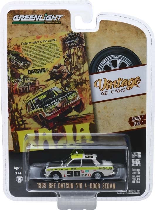 ミニカー Greenlight 1/43 1971 Datsun 510 & 240Z ミニカー Greenlight 1/43 1971 Datsun 510 & 240Z グリーン