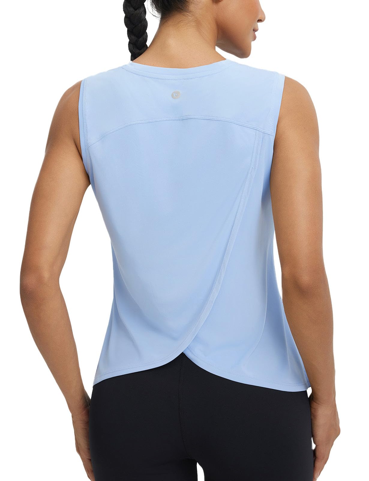 baleaf Women Workout Tops Lightweight Sleeveless Running Tank Tops Athletic Yoga Tennis Gym Split Back Quick Dry UPF