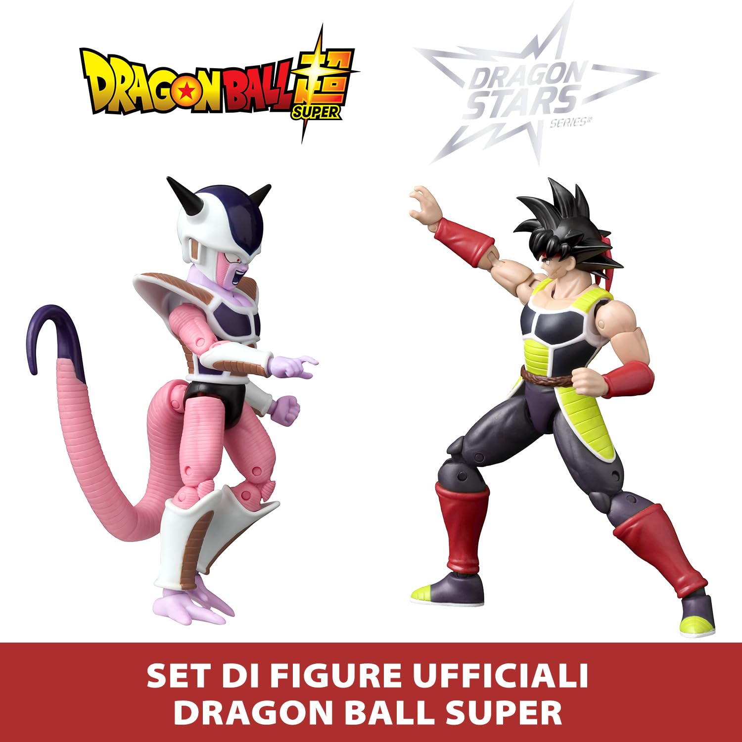 BANDAI - Dragon Ball Super - Figurine Dragon Stars 17 cm - Battle Pack - Bardock vs Freezer - Pacchetto di 2 figurine Dragon Ball da collezione - Giocattolo per bambini dai 4 anni in su - 37174