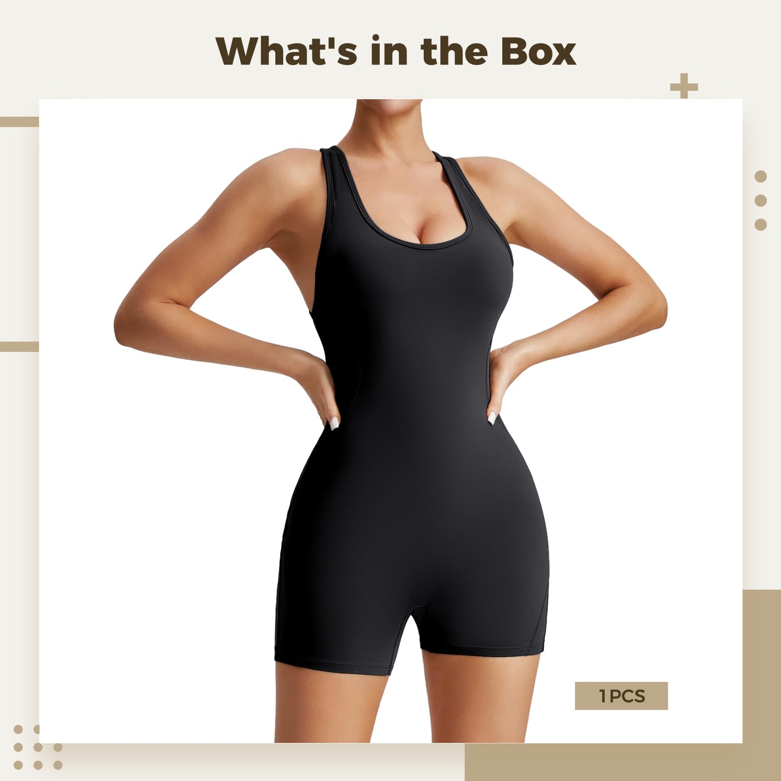 Tuta da palestra monopezzo da donna, body elasticizzato per allenamento, elegante vestito nero per fitness, tessuto ad alta flessibilità, abbigliamento atletico, nero