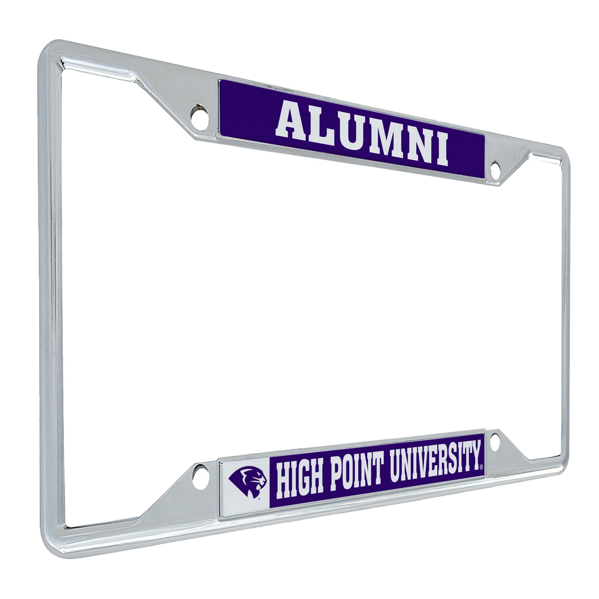 Desert Cactus High Point University Car Accessories Panthers Metal License Plate Frame and Tag Holder for Front or Rear of Car (Alumni)