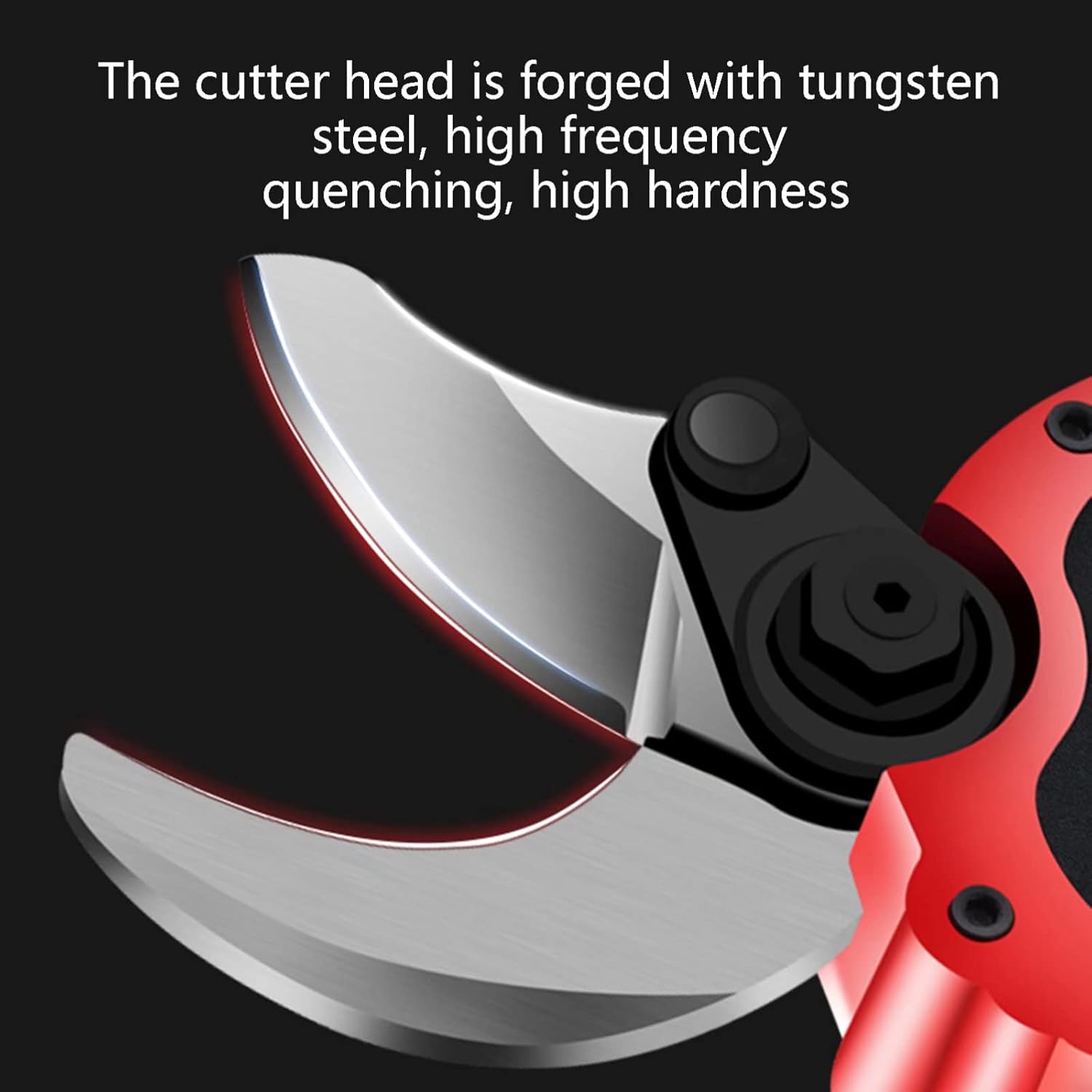 Electric Pruning Shears, Tungsten Steel Blade 40Mm Cutting Diameter, 1/2 Rechargeable Battery Lightweight Professional Cordless Garden Trimmer
