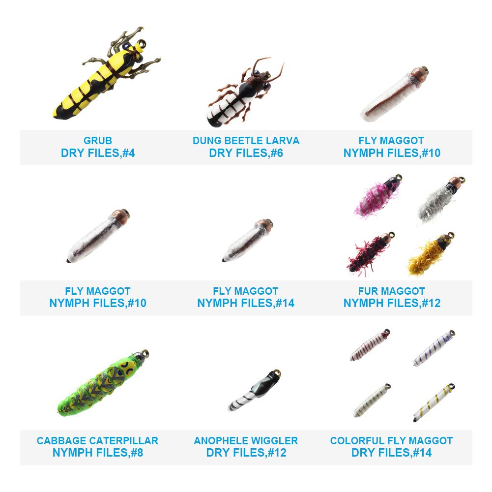 18 Flash Demoiselle truite mouches, mixte parle Vite, Goldhead et mini