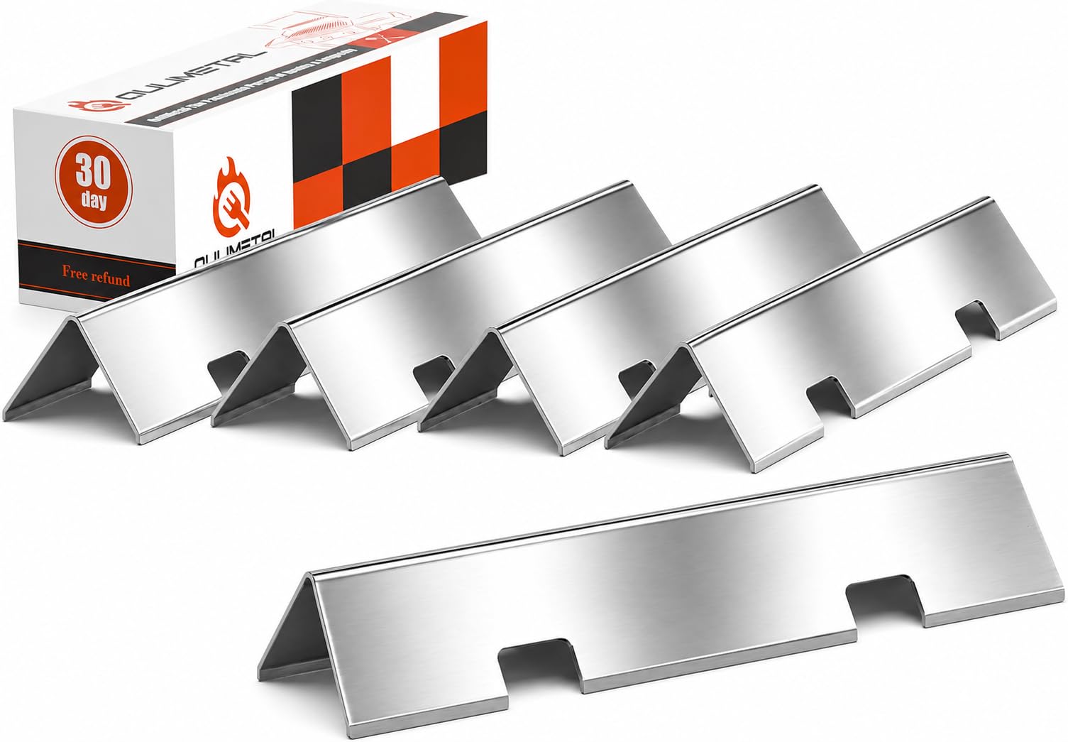 QuliMetal 15.3" Flavorizer Bars for Weber Spirit 300 &amp; GS4 II 300 Series
