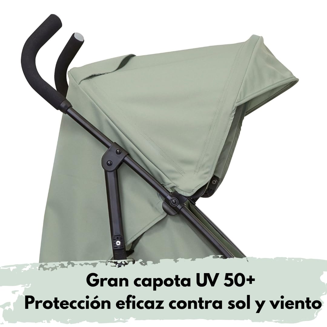 Joie Nitro LX – Cochecito de viaje con función reclinable, suspensión individual y respaldo ajustable, incluye protección contra insectos y lluvia