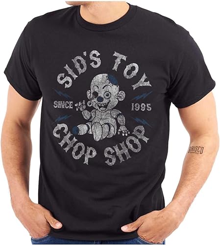 Camiseta gráfica de Sids Toy Chop Shop Camiseta aterradora inspirada en muñecas espeluznantes para hombres y mujeres