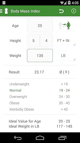 IMC Calculadora - Peso Ideal