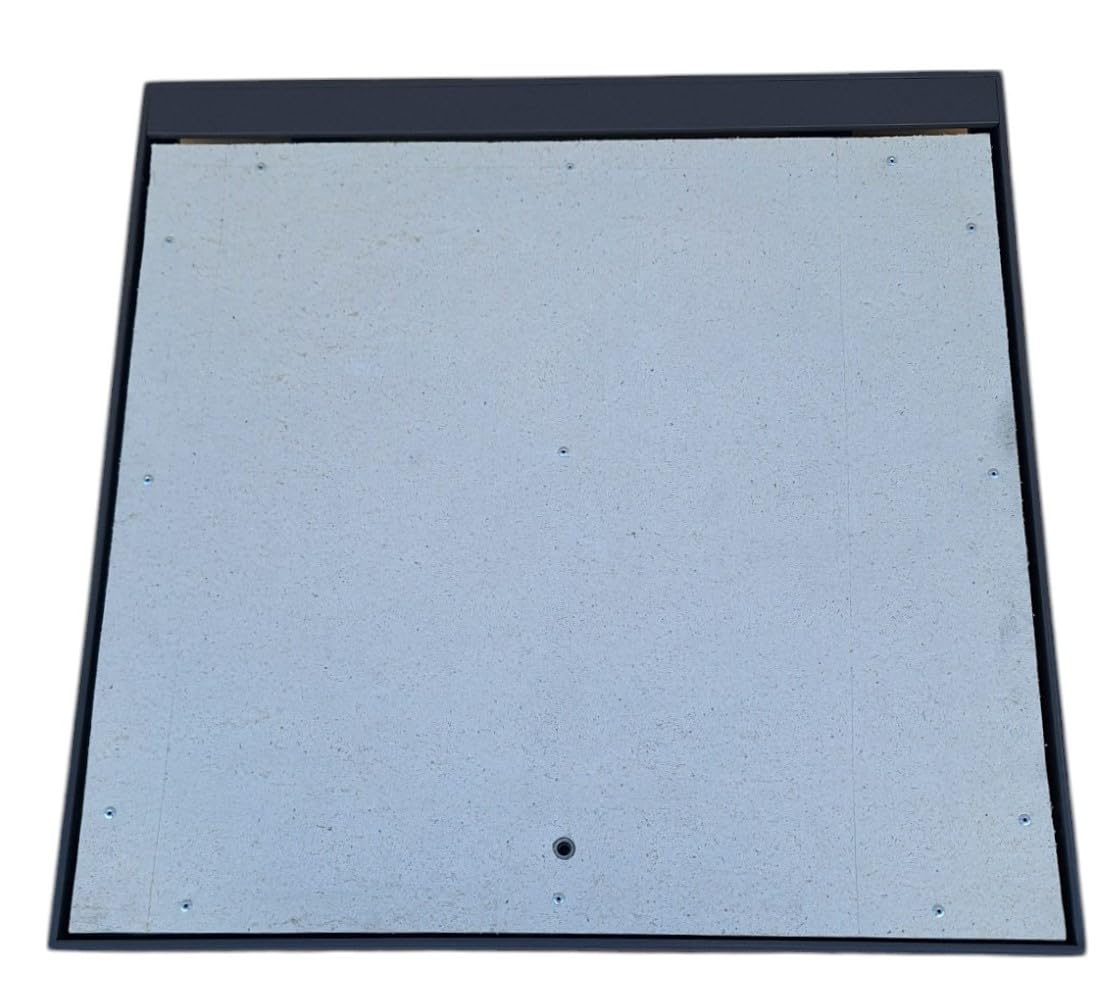 Vloerluik 60 x 60 cm Thermo Max Plus voor kelder en revisieschacht, schachtafdekking, kanaalschacht (600x600 mm